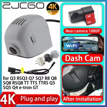 UHD 4K 2160P Plug and Play DVR Dash Cam UHD Видеорегистратор для Q2 SQ2 Q3 RSQ3 Q7 SQ7 R8 Q8 SQ8 RSQ8 TT TTS TTRS Q5 SQ5 Q4 e-tro