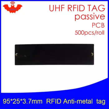 UHF RFID металлическая бирка 915 МГц 868 МГц Alien H3 EPC ISO18000 6c 500 шт. Бесплатная доставка 95*25*3,7 мм Большая дальность PCB пассивные RFID бирки
