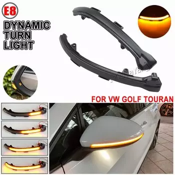 Указатель поворота, боковое зеркало, последовательный поворотник для VW Volkswagen Golf 7 Jetta MK7 VII MK7 Golf 7,5 GTI R Touran, светодиодный динамический