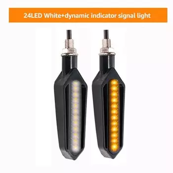 Указатели поворота мотоцикла, светодиодные плавные передние и задние фонари, мигалка, встроенное реле, индикатор указателя поворота, DRL, стоп-сигналы, мигалка