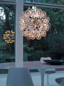 Украсьте свою столовую с помощью нашей модной лампы G4 Светодиодный Bubble, круглые стили, золотистые, серебристые, черные, подвесные