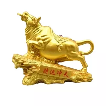 Украшение из смолы Золотой бык WSHYUFEI