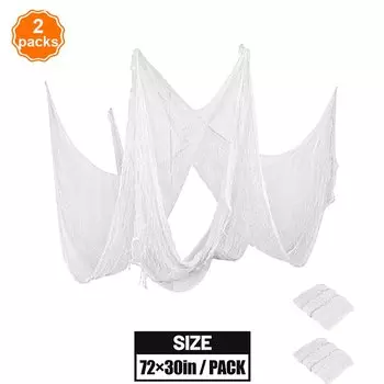 Украшение на Хэллоуин EsenTroye черная белая марлевая ткань