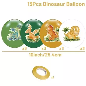 Украшения для дня рождения динозавров QIFU