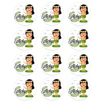 Украшения для праздника Luau 24/48 шт.