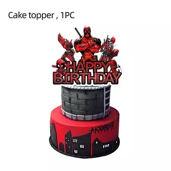 Украшения для торта Disney Deadpool And Wolverine 24 шт
