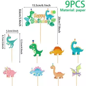 Украшения для торта с динозаврами