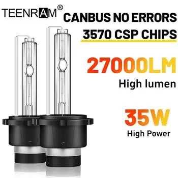 Ультра-яркая 35 Вт HID Ксеноновая Лампа Для Фар Canbus Ready D2S D2R Super Bright 4300K-12000K Замена Автомобильных Фар