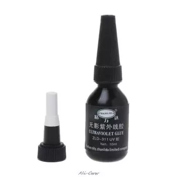 Ультрафиолетовый клей, уф-светильник, клей, сильное крепление для керамического стекла, кристалл, ультрафиолетовый клей, легкая деаэрация.