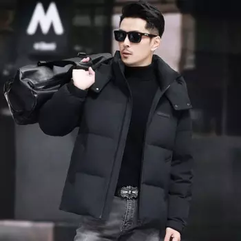 Ультралегкий пуховик YEAE, Мужская Дизайнерская одежда, мужская зимняя куртка на утином пуху с подкладкой, пальто для мужчин, повседневная мужская сумка