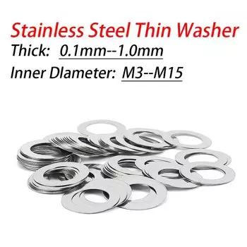 Ультратонкие шайбы из нержавеющей стали RYBZJ M3-M15