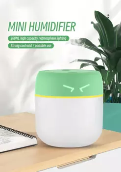 Ультразвуковой мини-увлажнитель воздуха, 260 мл