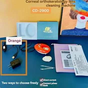 Ультразвуковой очиститель контактных линз Barry Century CD-2900 синего цвета