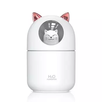 Ультразвуковой увлажнитель воздуха с котом, 300 мл