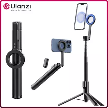 Ulanzi MG-003 Pro Магнитный штатив для селфи-палки для телефона 1,36 м Выдвижной штатив для селфи для iPhone 15 14 13 12 Vlog Live Streaming