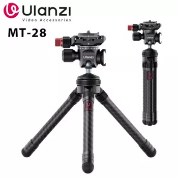 Ulanzi MT-28 штатив-тренога из углеволокна U-120 панорамная шаровая Головка Комплект 1/4 ''штатив монопод с ручным управлением с холодным башмаком для Портативный Vlog штатив-Трипод