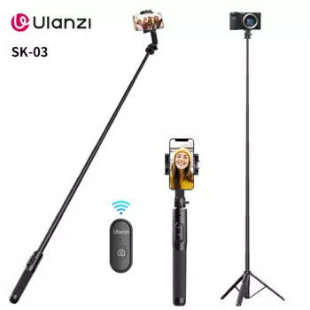 Ulanzi SK-03 1,5 м Bluetooth беспроводной селфи-палка штатив-монопод для смартфона GoPro Hero 12 11 10 9 8 insta360 X3 DSLR камера