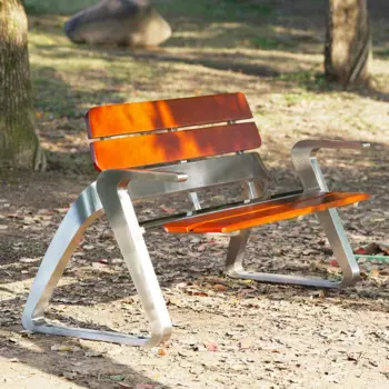 Уличная скамейка из нержавеющей стали с решеткой в виде ананаса, скамейка, скамейка специальной формы для парка, уличное антисептическое кресло для двора