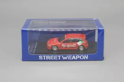 Уличное оружие SW 1:64 Civic EG6 красная литая модель автомобиля детские игрушки подарок