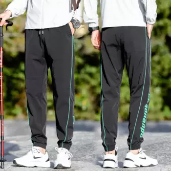 Уличные спортивные штаны для альпинизма для мужчин летние тонкие Модные дышащие эластичные быстросохнущие повседневные брюки с принтом линий