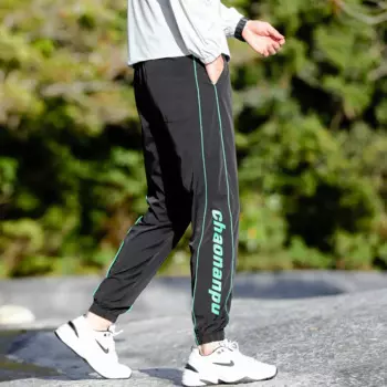 Уличные спортивные штаны для альпинизма для мужчин летние тонкие Модные дышащие эластичные быстросохнущие повседневные брюки с принтом линий