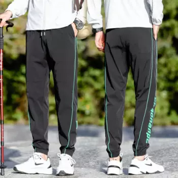 Уличные спортивные штаны для альпинизма для мужчин летние тонкие Модные дышащие эластичные быстросохнущие повседневные брюки с принтом линий