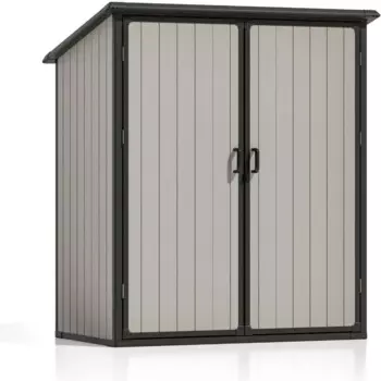 Уличный пластиковый Сарай 5X3 фута, бежевый бассейн, аксессуары и инструменты, Садовый дом, здания, товары для дома