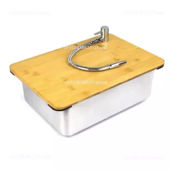 Уличный стол для кемпинга, кухонная раковина Zebra Unit Модуль раковины, комбинированный смеситель, раковина для овощей