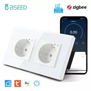 Умная розетка BSEED Zigbee 16А