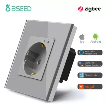 Умная розетка Bseed ZigBee черная