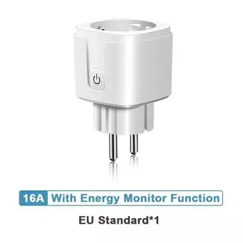 Умная розетка Meetoo 16A Wi-Fi с монитором