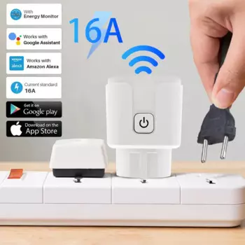 Умная розетка с таймером и поддержкой Wi-Fi, 16 А
