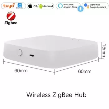 Умный датчик сирены Tuya ZigBee USB, звук и свет 90 дБ, беспроводной шлюз безопасности для умного дома, управление через приложение, работа с Alexa Google