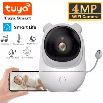 Умная Wi-Fi камера для наблюдения за ребенком, 4 МП