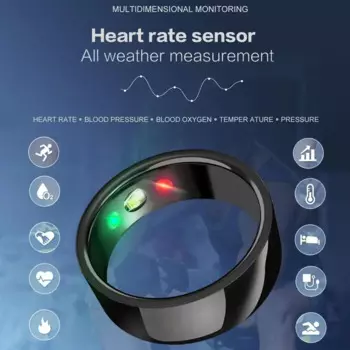 Умное кольцо фитнес-трекер артериальное давление кислородное кольцо водонепроницаемый беспроводной шагомер кольцо для измерения пульса