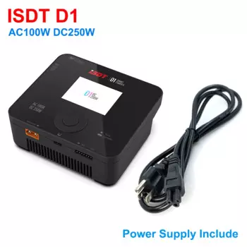 Умное зарядное устройство ISDT D1 AC 100W DC 250W для Lilon LiPo LiHV NiMH Pb Gaoneng Tattu