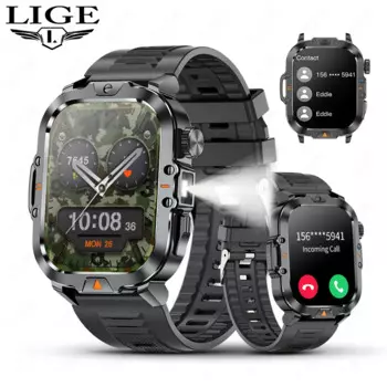 Умные часы Смарт-часы LIGE мужские с сенсорным экраном, водостойкие IP68 смарт часы мужские часы мужские наручные смарт часы женские часы женские наручные часы мужские