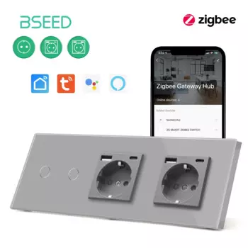 Умные выключатели BSEED Zigbee 1/2/3 клавиши