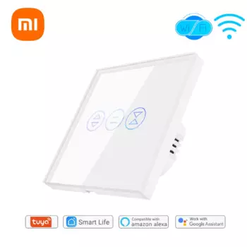 Умные сенсорные шторы с Wi-Fi, выключатель для занавесок, рулонных затворов, работает с приложением Tuya Life и Alexa Home