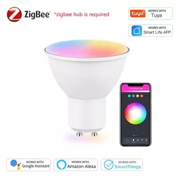 Умные светодиодные лампы COOLO Tuya ZigBee GU10