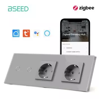 Умные выключатели BSEED Zigbee 1/2/3 клавиши