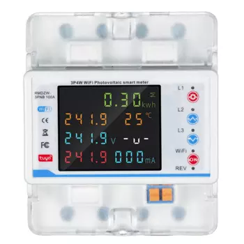 Умный автоматический выключатель Tuya 3P4W