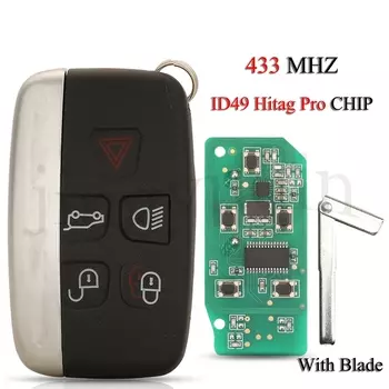 Умный Автомобильный ключ jingyuqin для Jaguar XE XF XK, для Land Rover Discovery Evoque Vogue 315 МГц/434 МГц, чип ID49