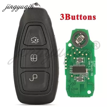 Умный Автомобильный Ключ Jingyuqin KR 5876268 Совместим С Ford Kuga Fiesta Focus Grand C-Max 433 МГц ID49 No Key Go F1ET 15...
