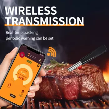 Умный беспроводной Bluetooth-термометр для барбекю, кухонный термометр для мяса и еды, цифровые аксессуары для приготовления пищи, духовки, гриля, барбекю