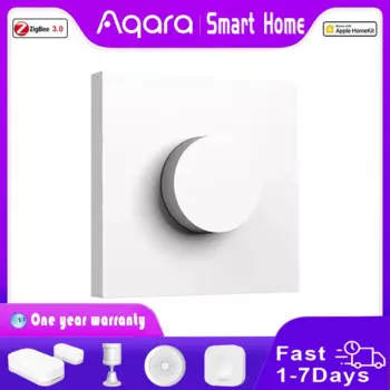 Умный Беспроводной Выключатель Aqara, стандарт H1, Zigbee 3, с регулировкой яркости, дистанционное управление для дома через Homekit