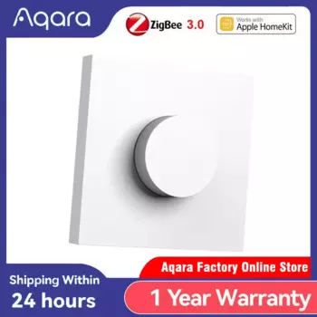 Умный Беспроводной Выключатель Aqara, стандарт H1, Zigbee 3, с регулировкой яркости, дистанционное управление для дома через Homekit