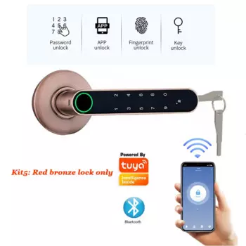 Умный Bluetooth-замок с Биометрическим распознаванием отпечатков пальцев