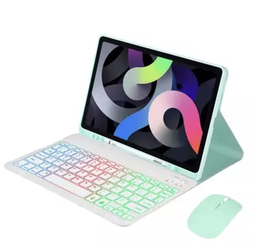Умный чехол для IPad A2696/A2757/A2777, чехол с клавиатурой для планшета, клавиатура для Ipad 10-го поколения, радужная клавиатура с подсветкой