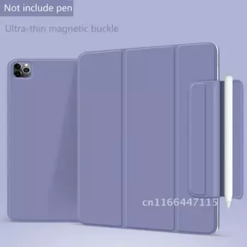 Умный чехол для iPad Pro 2020, 12,9 дюйма, тройного сложения, Магнитная задняя защита, зажим с пряжкой для iPad Pro12.9 4-го поколения A2229